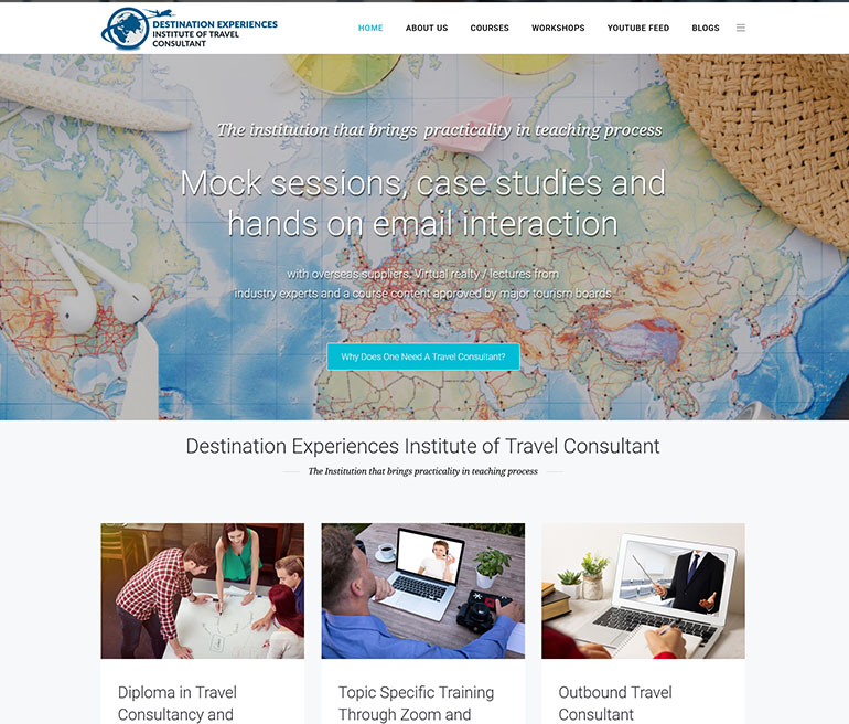DEITC website snapshot