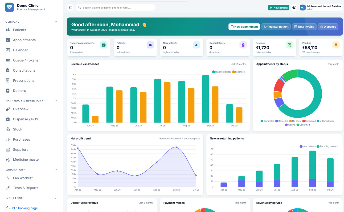ClinicPro screenshot